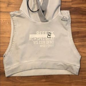 Never worn! Rebook hooded crop!